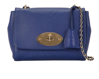 Lily, &pound;420, Handbags, Blue, Leather, Front view